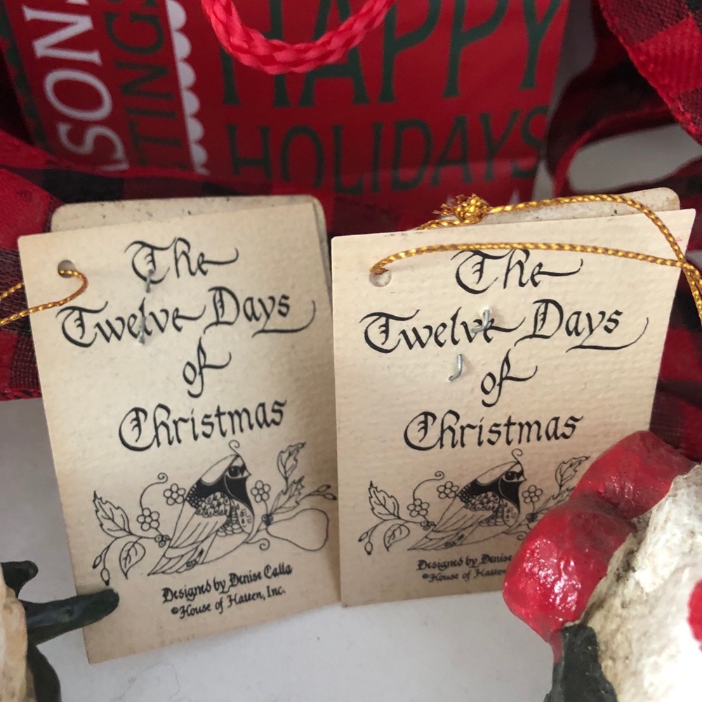 VINTAGE 12 Days of Christmas Ornaments - Picture 5 of 9